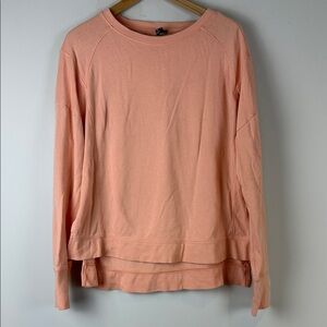 Sweaty Betty Coral Long Sleeve Sweatshirt Size Large
